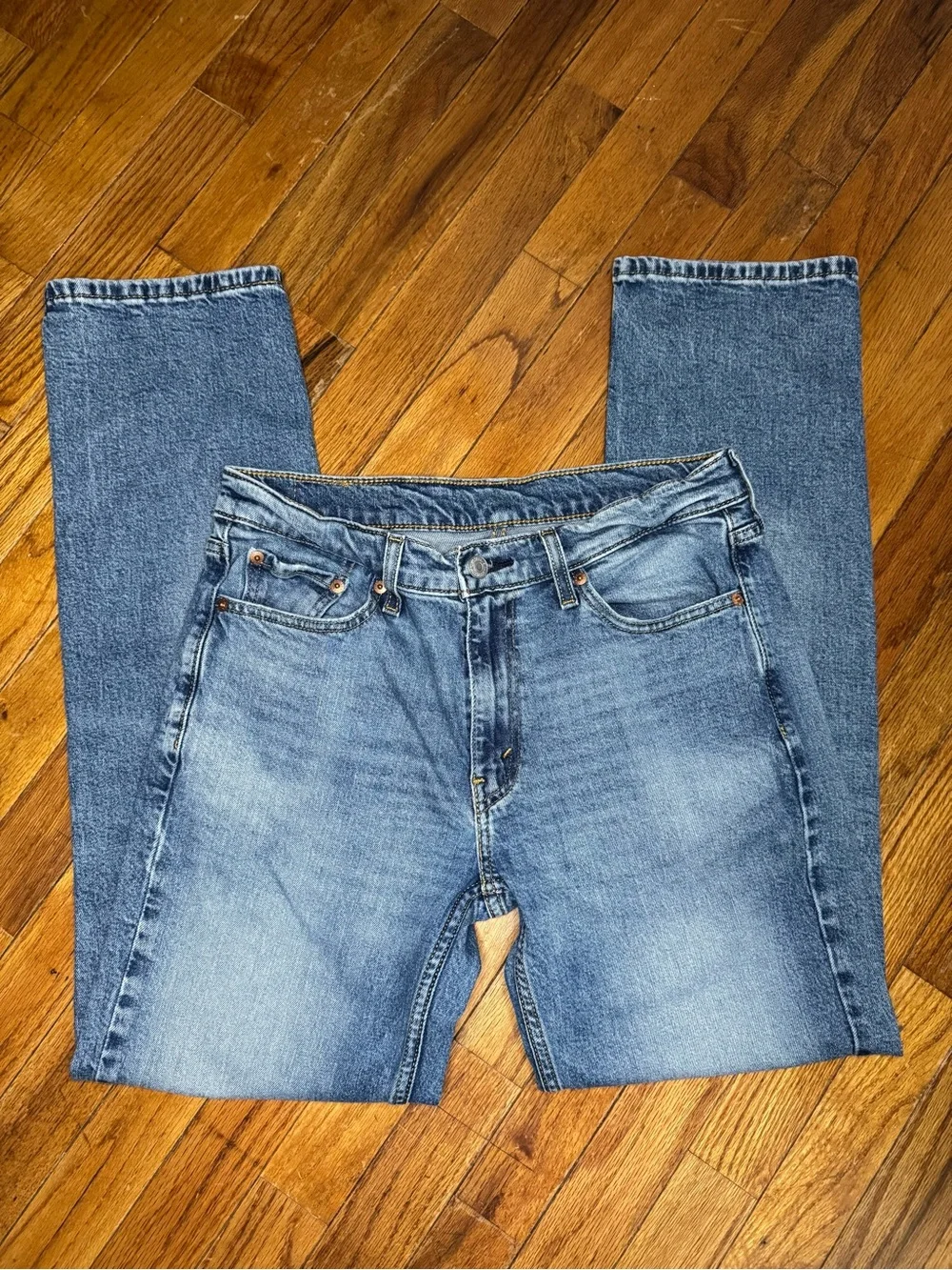 Levi's Light Blue Straight Leg Jeans - 514 Style, 30x32